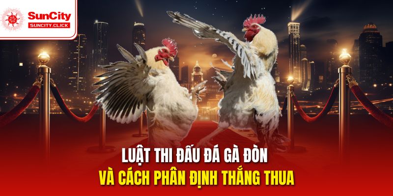 Luật thi đấu đá gà đòn và cách phân định thắng thua