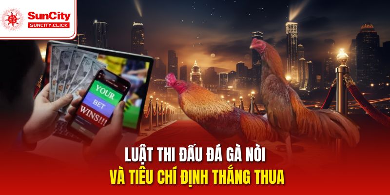 Luật thi đấu đá gà nòi và tiêu chí định thắng thua