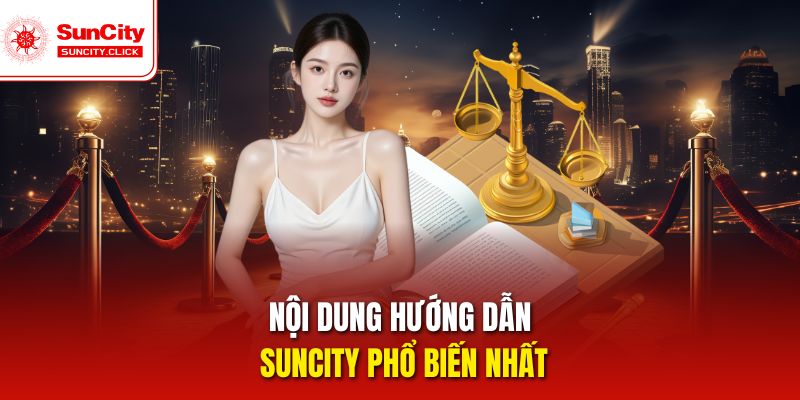 Nội dung hướng dẫn Suncity phổ biến nhất